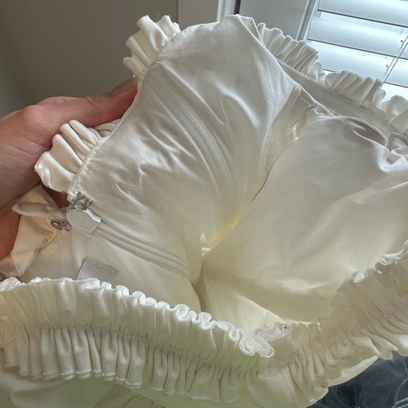 House of CB Hermoine Off-the-Shoulder White Rouched Mini Dress - Picture 6 of 9